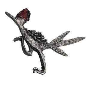 Klintzner Shriner Road Runner Pin Vintage 1970s Enamel Red Fez Scottish Masonic